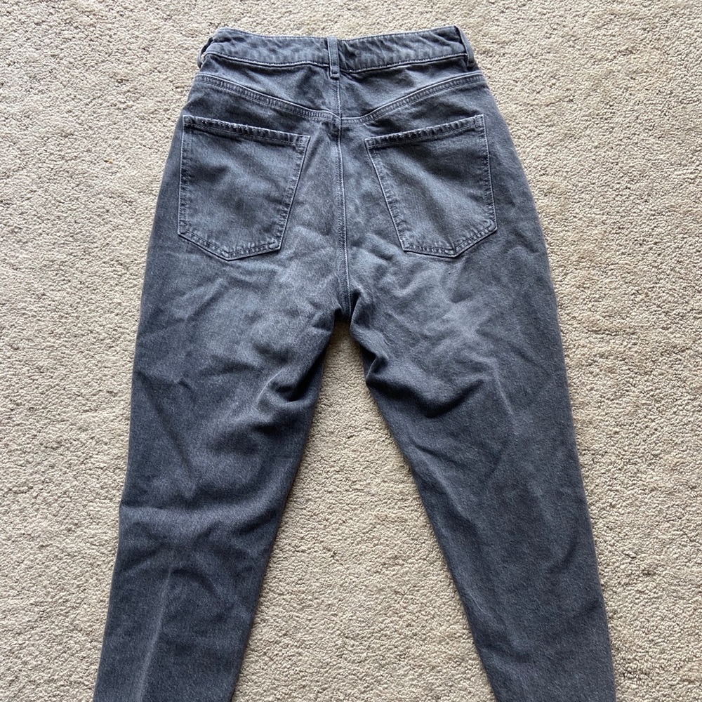 Faded Black Ripped Mom Jeans - Picture 2 of 3